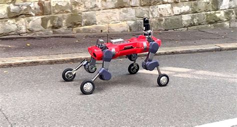 A Wheeled Car Quadruped And Humanoid Robot Swiss Mile Robot From Eth