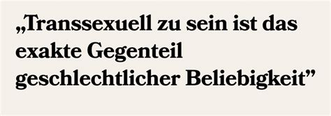 Zur Transsexualit T Wiedervorlage Klonovsky