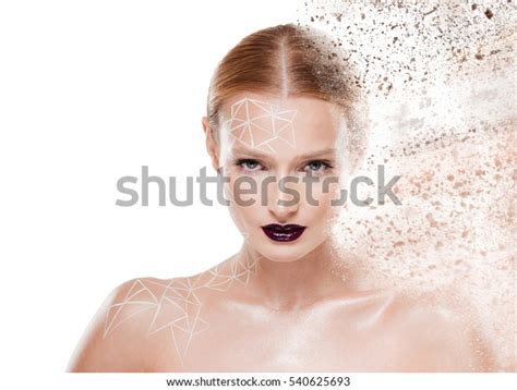 Nude Woman Body Art Looking Camera Stock Photo Shutterstock