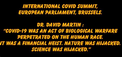 Dr. David Martin : “Covid-19 was an act of biological warfare