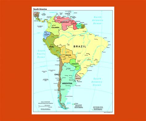 Maps Of South America And The Whole South American Countries