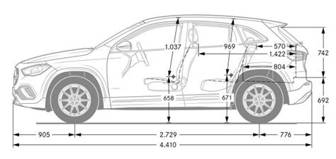 Mercedes Benz GLA H 247 2025 Abmessungen Technische Daten