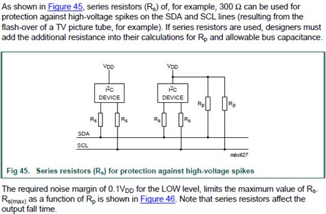 Resistencias De Protección Serie En Líneas I2c Electronica