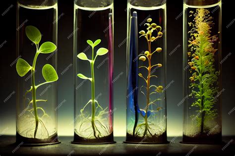 Premium Ai Image Scientists Use Test Tube To Study Plants