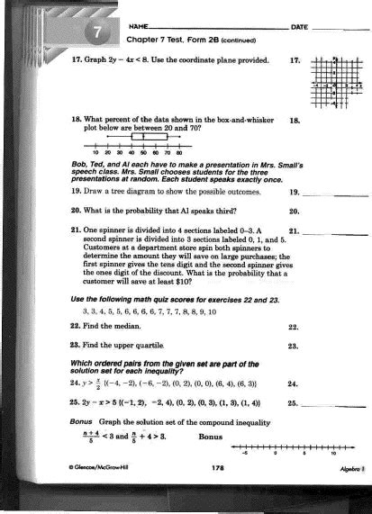 Chapter 7 Test Form 2B