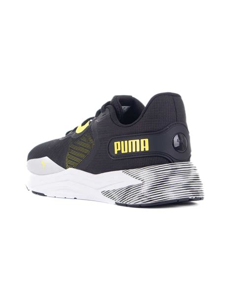 Puma Disperse Xt Hyperwave Mens Black Grey And Yellow Shoes