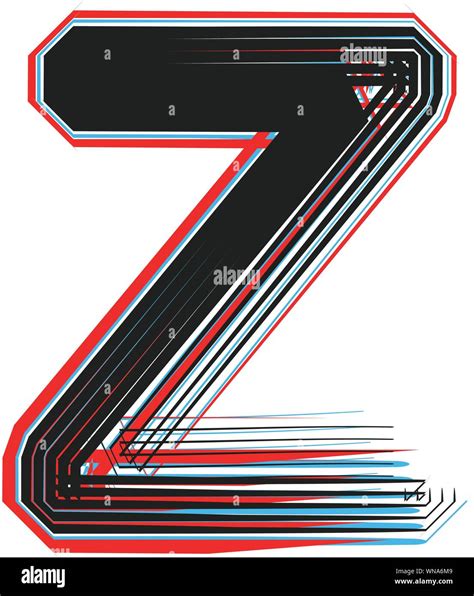 Font Illustration Letter Z Stock Vector Image Art Alamy