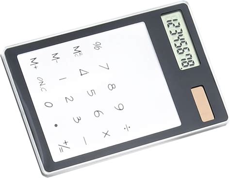 Calculatrice écran tactile transparent économe en énergie