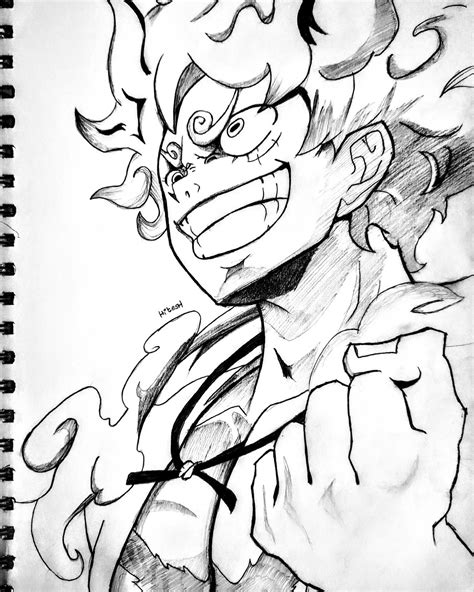 gear  monkey  luffy  piece anime sketchbook