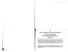 black panther ten point program    black panther party