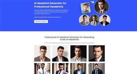 Create Stunning and Realistic Headshots – AI Headshot Generator