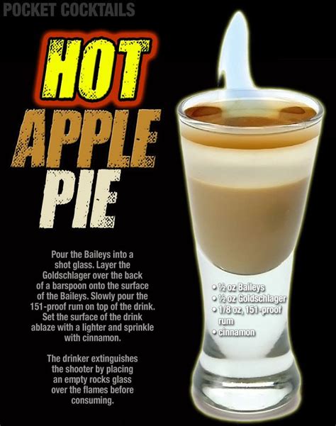 Hot Apple Pie Pocket Cocktails