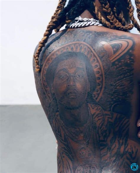 Offset tattoos Takeoff on his back - JustNaija