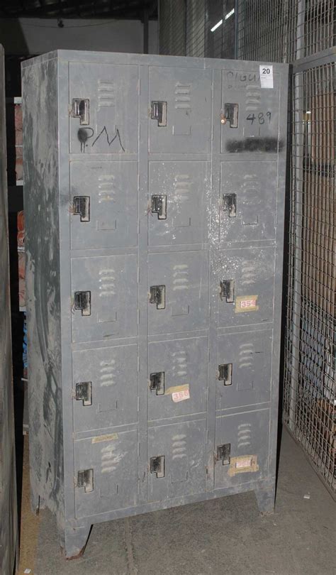 15 Doors Steel Door Locker 15 Doors Steel Door Locker HMR Shop N Bid