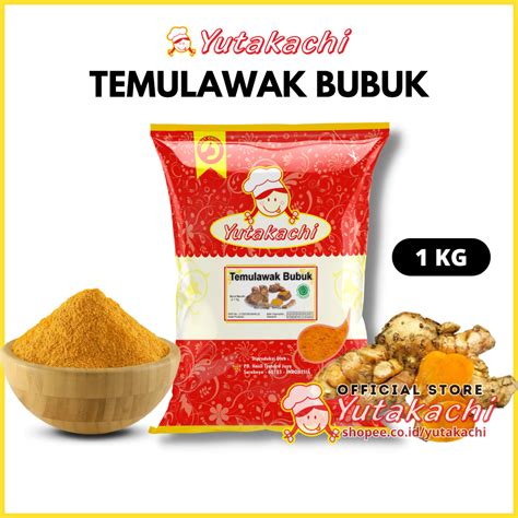 Jual Temulawak Bubuk 1kg Yutakachi Bumbu Rempah Bumbu Dapur Bumbu