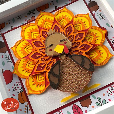 Create A Beautiful Thanksgiving Craft With A Free Layered Turkey Svg