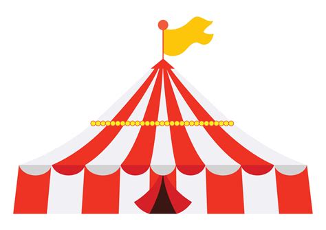 Cartoon Carnival Tent. Vector Illustration of Circus Tent 4641887 ...