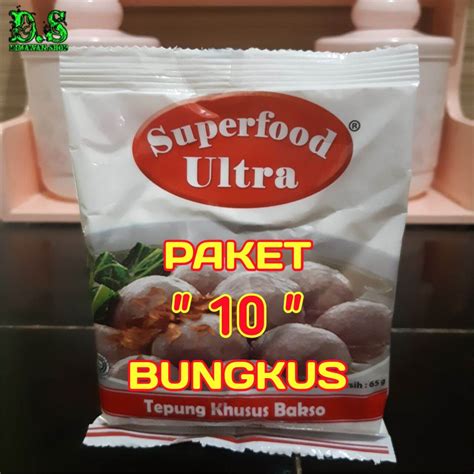 Superfood Ultra Tepung Pengenyal Bakso 65 Gram 10pcs Lazada Indonesia