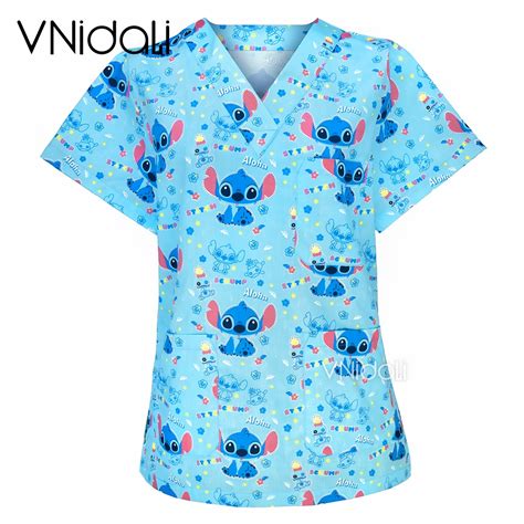 Scrub Tops Mujeres Algod N Uniforme De Enfermer A Uniformes Enfermera