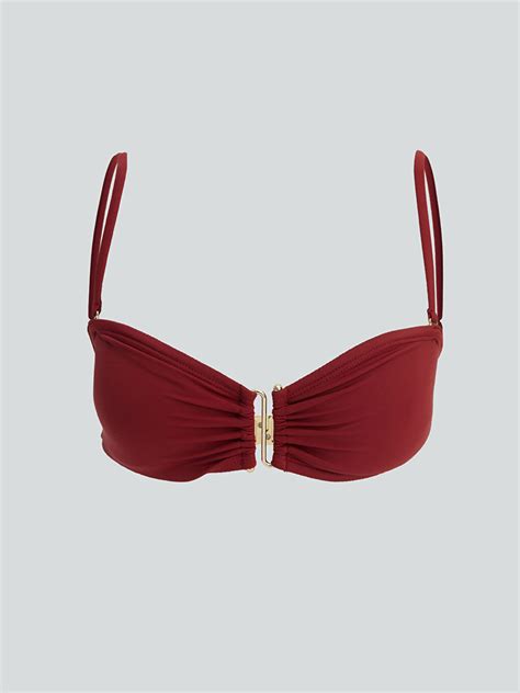 LCW DREAM Bordo Çıkarılabilir Pedli Kadın Bikini Üstü S6AA10Z8 HHF LCW
