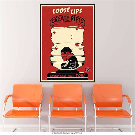 Water Cooler Office Propaganda Wall Decal Retro Planet