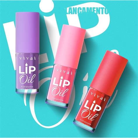 Lip Oil Gloss Labial Hidratante Vivai Shopee Brasil