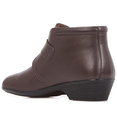 Wide Fit Leather Ankle Boots Kf28026 313 332