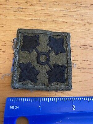 Us Army Th Infantry Division Patch Subdued Inv Ebay