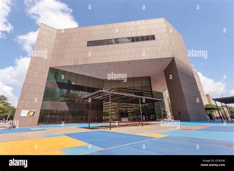 Houston Central Library Building Stock Photo Alamy