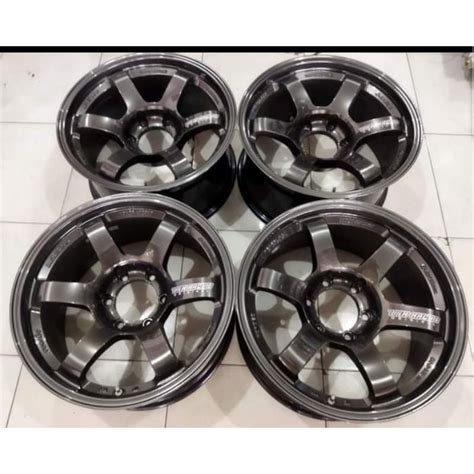 Jual Velg Mobil Second Te37 Ring 18x9 Pcd 6x139 7 ET0 Buat Pajero