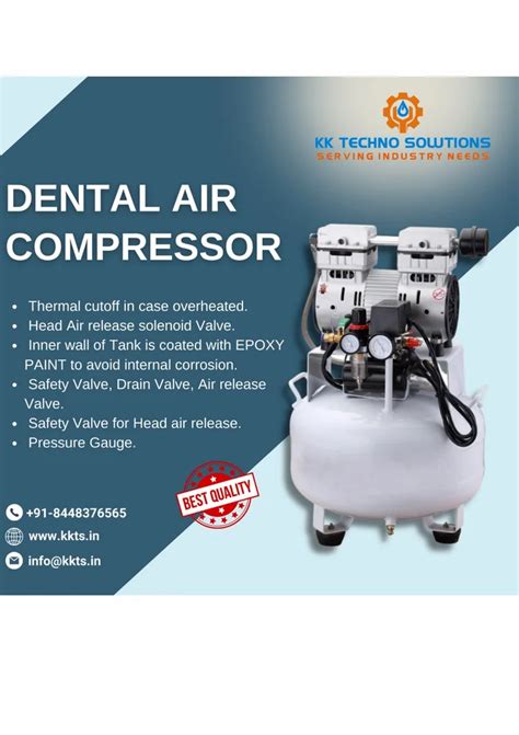 MS 2 HP Oil Free Dental Air Compressor 50L For Industrial At Rs