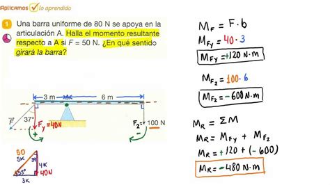 Momento De Una Fuerza Problema 01 YouTube