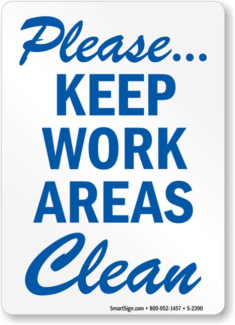 Safety Banner Clean Work Safe Work Area Sku B 0271