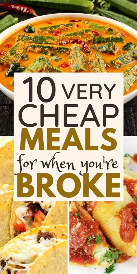 Frugal Meals For When You Feel So Broke Cheap Healthy Meals