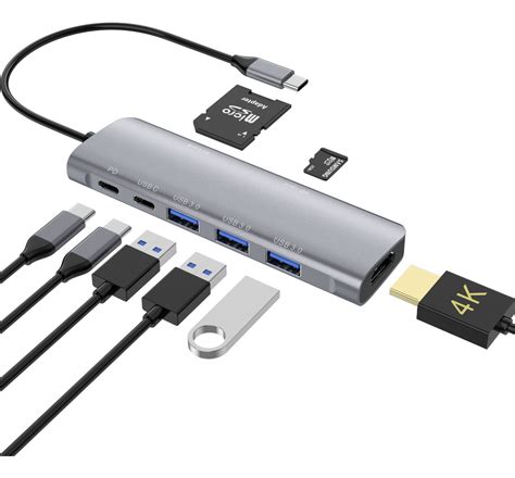 En Multipuerto Usb Tipo C A Usb C Hub Adaptador K Mercado Libre