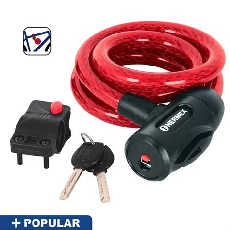 Candado De Cable Con Llave Mm X M Mercadolibre