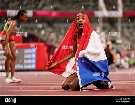 Sifan Hassan Of Netherlands Celebrates After Winning The Gold Medal In