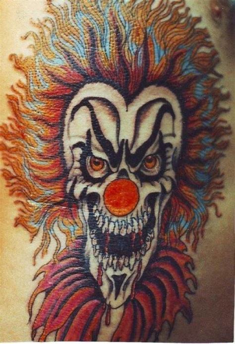 34 Best Evil Clown Tattoos Images On Pinterest