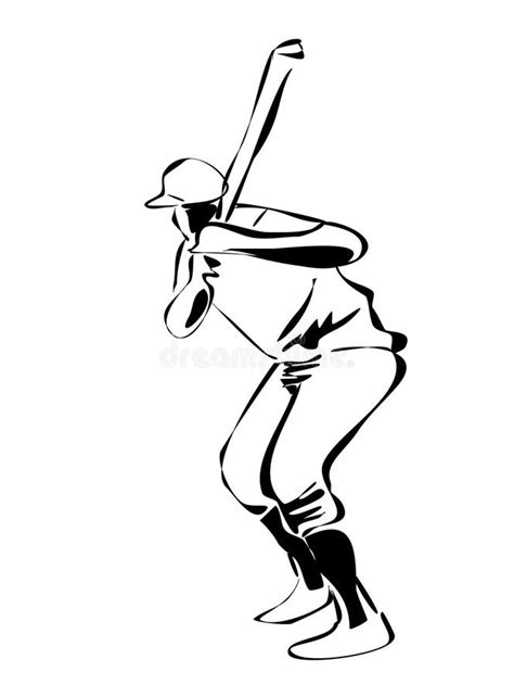 Baseball Sketch Player Stock Illustrations – 1,237 Baseball Sketch ...