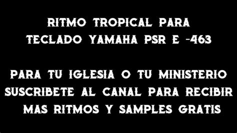 El Grano De Mostaza Ritmo De Cumbia Para Yamaha Psr E Y