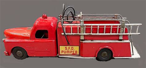 Structo Pumper Fire Truck No Antique Toys Library