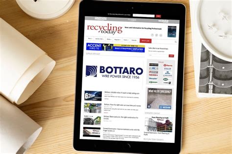 Recycling Today Dedica La Rubrica Di Novembre A Bottaro Bottaro Filo