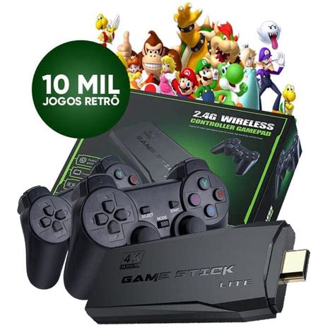 Videogame Stick Mil Controles Sem Fio Console Original Portatil