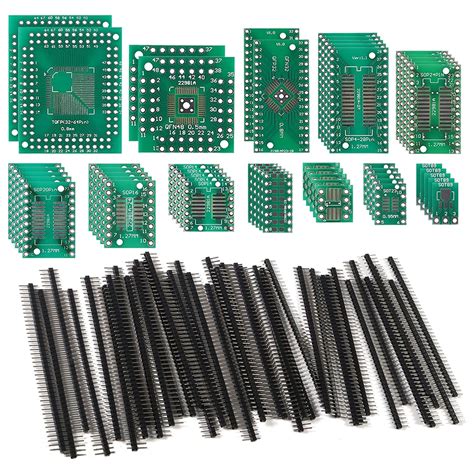 12 Types SMD To DIP Adapter PCB Proto Board Plate Converter SOP SOT