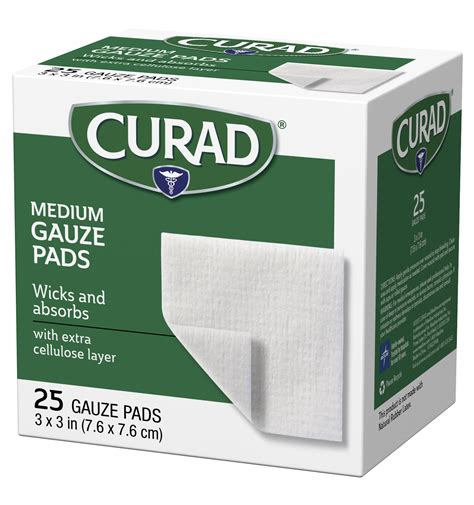 Medium Gauze Pads 3 X 3 25 Count Curad Bandages Official Site