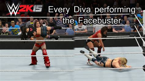 Wwe K Pc Every Diva Performing The Facebuster Youtube