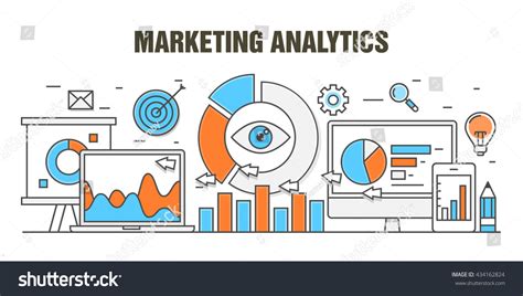 Marketing Analytics Vector เวกเตอร์สต็อก ปลอดค่าลิขสิทธิ์ 434162824 Shutterstock