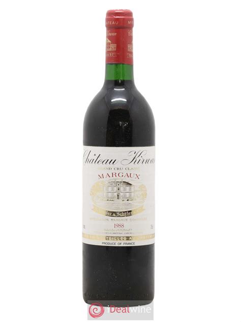 Acheter Château Kirwan 3ème Grand Cru Classé 1988 Lot 4238