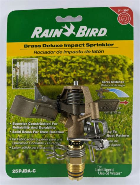 Rain Bird 25 Pjda C Brass Impact Sprinkler On Hose End Spike For Sale Online Ebay