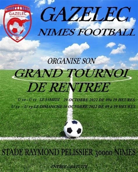 Tournoi Octobre 2022 U10 U11 U12 U13 Club Football GAZELEC